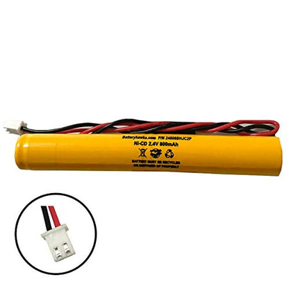 (5 Pack) Exit Sign Emergency Light GP 2800-RD 2800RD GP 2600-RD GP 2600RD 2600 2.4v 800mAh Ni-CD Battery Pack Replacement for
