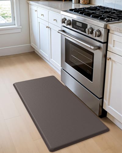 DEXI Anti Fatigue Kitchen Floor Mat Cushioned Standing Runner 39x20, Brown - color: Brown, size: 39"L x 20"W x 0.7"Th