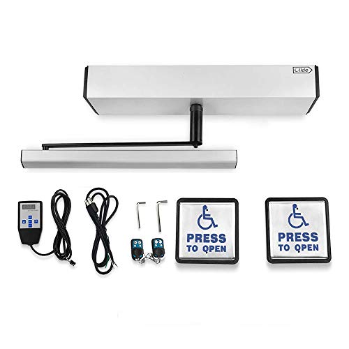 Olideauto Automatic Business Swing Door Opener Olideauto Olide-120B+Inswing Arm+2-3/4'' Extend Spacer+2pcs Wireless Wired Handicap Push Switches - style: Inswing Arm+Handicap Push Switch