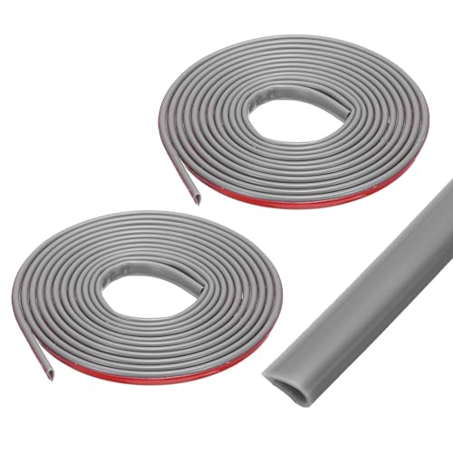 uxcell Weather Stripping Silicone Self-Adhesive Grey 18 ft 2Pcs - color: Gray, size: 18 ft