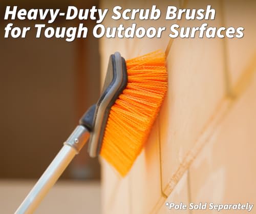 Hard Bristle Deck Scrub Brush Heavy Duty (Pole Sold Separately)