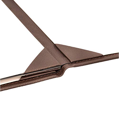 Menu Covers Made of Premium Faux Leather (10-Pack) - 8.5" X 11" - 4 Views - Brown - color: Brown, size: 4 Views