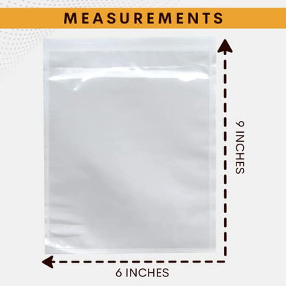 1000 Pack 6"x9" Shipping Label Sleeves – Clear Self-Adhesive Packing Slip Pouches, Waterproof Packing List Envelopes – Ideal for Shipping Documents, Mailing Labels, Invoices & Packing Slips