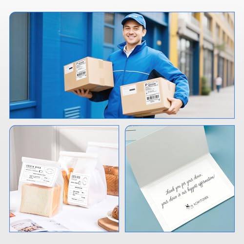1000 Fanfold 4 x 6 Direct Thermal Labels White Perforated Shipping Labels