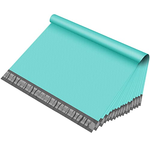 Fuxury Poly Mailers 19x24" 50 Pcs,Large Shipping Bags Embossed Dots Teal - size: 19x24'' 50pcs