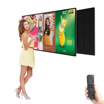 32inch Wall Mount Digital Signage, 2K UHD Touchscreen IPS Digital Display, 500nits High Brightness Monitor, CMS/U-Disk Plug&Play, 24/7 Operation, Smart Split Screen, Android 11 OS Advertising Display - size: 32" 2K 500nits Touchscreen