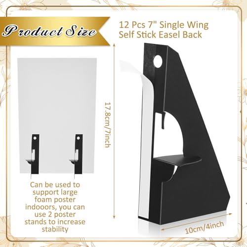 Marspark 12 Pack Poster Stand,7 Inch,Black - color: Black, size: 7 Inch