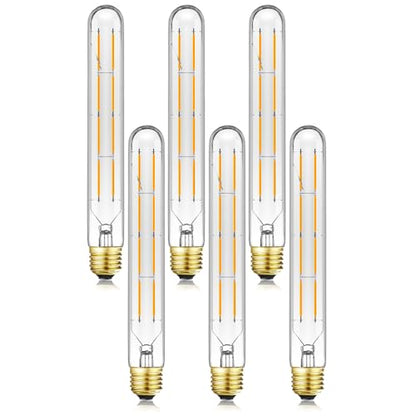 T10 Tubular Light Bulbs E26 Dimmable Led Bulbs 8W Led Edison Bulb 3000K - color: 8w=75w Soft White 3000k