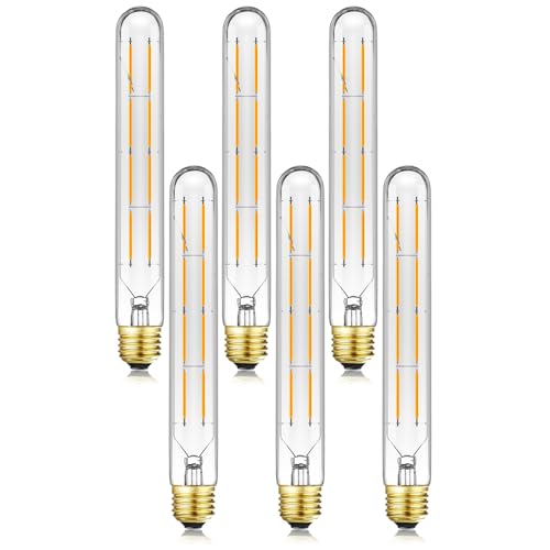 T10 Tubular Light Bulbs E26 Dimmable Led Bulbs 8W Led Edison Bulb 3000K - color: 8w=75w Soft White 3000k