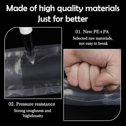 400 PACK Air Pillows for Shipping Supplies Box Filler Bubble Cushioning Alternative to Packing Peanuts for Size 3.54" x 7.87", with Air Pump, Fragile Stickers, Suitable for small transport - size: 3.54" x 7.87"