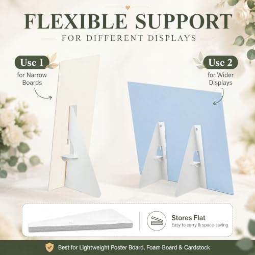 Marspark 12 Pack Poster Stand,10 Inch,White - color: White, size: 10 Inch