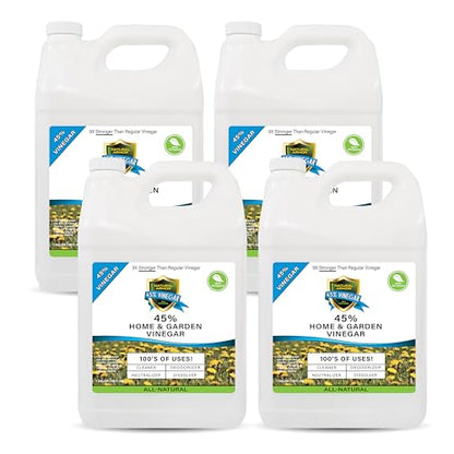 Natural Armor 45% Vinegar Industrial Strength Concentrate (Case of 4-128 Oz Gallon Refills) - size: 128 Fl Oz (Pack of 4), style: Refill (No Sprayer)