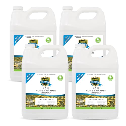 Natural Armor 45% Vinegar Industrial Strength Concentrate (Case of 4-128 Oz Gallon Refills) - size: 128 Fl Oz (Pack of 4), style: Refill (No Sprayer)