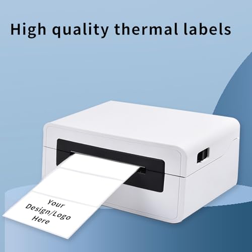 2×4 Inch White Removable Thermal Labels,Waterproof Thermal Label,250 Sheets per Roll with Perforated Lines - color: White, size: 2×4 inch