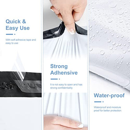 Metronic Poly Mailers 10x13 100 Pack, Small White Self Seal Shipping Bags - color: White, size: 10x13 100PC