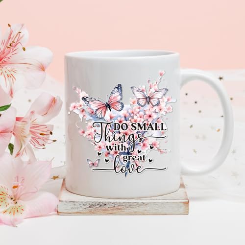 UV DTF Cup Wraps - 20 Sheets Butterfly UVDTF Cup Wraps for 16 OZ Glass, Inspirational Affirmative Quotes UV DTF Transfer Stickers, Waterproof Rub on Transfer Decals for Water Bottles Mugs - style: Butterfly Inspirational