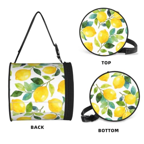 Lovely Lemon Cylinder Tissue Holder,Toilet Hanging Tissu Bag for Bathroom Home Travel - color: Lovely Lemon