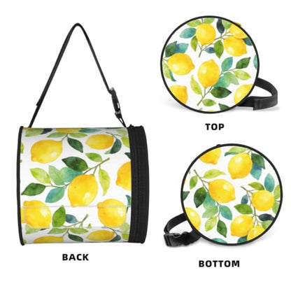 Lovely Lemon Cylinder Tissue Holder,Toilet Hanging Tissu Bag for Bathroom Home Travel - color: Lovely Lemon