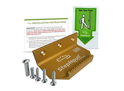 Hands Free Door Opener - No Touch Door Foot Pull & Commercial Touchless Door Opener Tools for Bathroom (Gold-1 Piece)