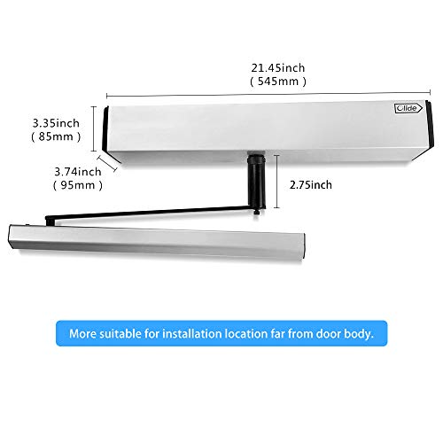 Olideauto Automatic Electric Disabled Door Opener 120B +Inswing Arm+2-3/4'' Extend Spacer+2pcs Motion Sensors - style: Inswing Arm+Motion Sensor