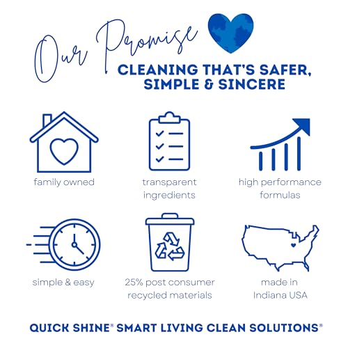 Quick Shine Stainless Steel Cleaner & Polish 24oz-6Pk, Streak Free