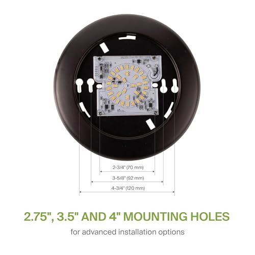 ASD 6 Pack Bronze LED Disk Lights 6 Inch, 5CCT Flush Mount Ceiling Light - color: Bronze, size: 6 Pack