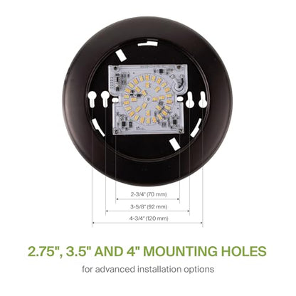 ASD 6 Pack Bronze LED Disk Lights 6 Inch, 5CCT Flush Mount Ceiling Light - color: Bronze, size: 6 Pack