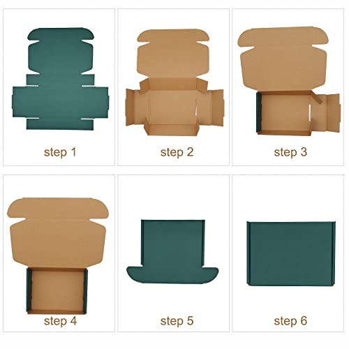 Green Recyclable Cardboard Small Gift Mailer Boxes for Shipping Packaging Craft Gifts Giving Products (25 Pack, 7.2 x 5.2 x 2 Inch) - color: Green, size: 7.2 x 5.2 x 2 Inch