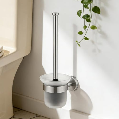 Dailyart Toilet Brush and Holder Set No Drilling Wall Mounting, 2 Pack
