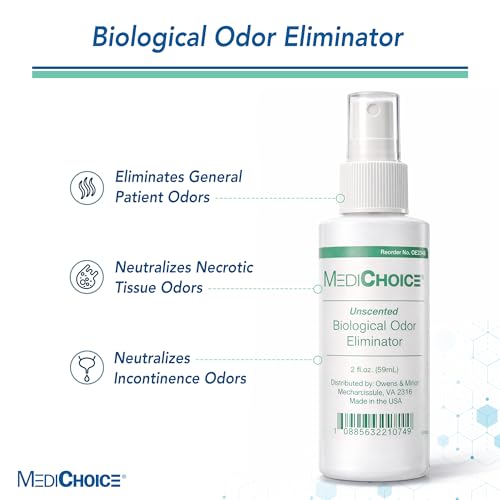 MediChoice Biological Odor Eliminator, Unscented, Pump Spray, 2 Ounce, 1314OE2241 (Each of 1)