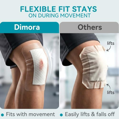 Dimora Silver Silicone Foam Dressing 4"x6" Ag Wound Care - size: 4"x6" Ag(10 PCS)