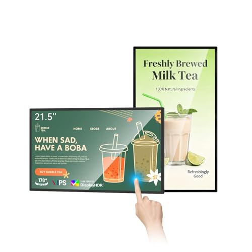 21.5 inch Wall Mount Digital Signage, Touchscreen Industrial Monitor - size: 21.5 INCH