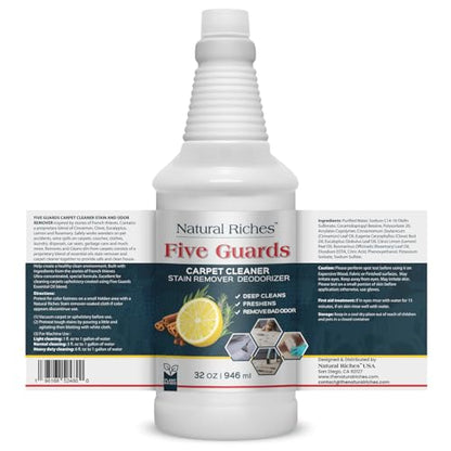 Natural Riches Upholstery Carpet Cleaner Shampoo 32 Fl Oz Machine Formula