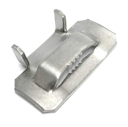 USA 201 Stainless Steel Ear-Lokt Buckle 3/4" Width - 100 per Box (FDT7219018NFMT)