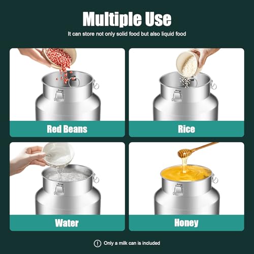 304 Stainless Steel Milk Bucket with Faucet,Milk Buckets with Lid Can Large Liquid Container Storage,Sealing Lid and Carry Handle, Airtight Design(35L/9.24 Gal,w/Faucet) - size: 35L/9.24 Gal,w/Faucet