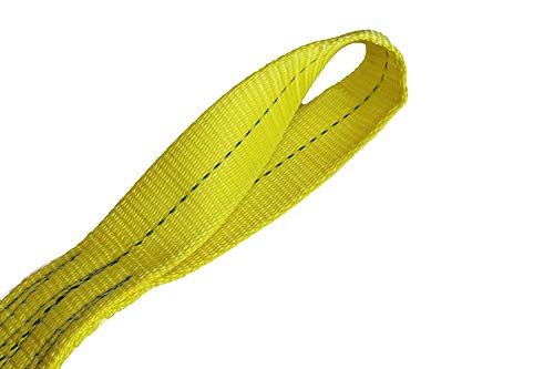 Kennedy Wire Rope & Sling Company 2inches x 16' 2-Ply Twist Eye Polyester Lifting Sling (Various Sizes in Listing) Made in The USA - color: 2" 2-Ply Twist Eye (Type 4), size: 2" x 16'