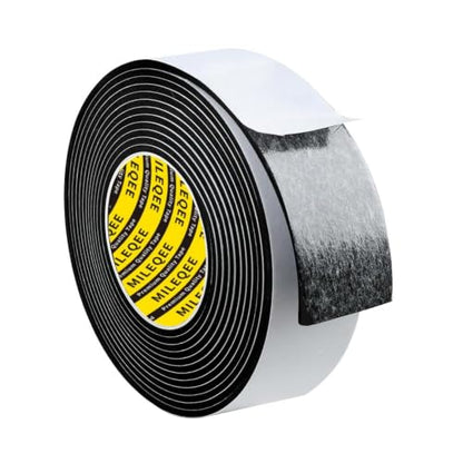 Single-Sided Adhesive Foam Tape EVA Black,3.15inx 16.4FT - color: Black, size: 3.15 Inch x 16.4 FT