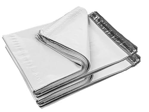 iMBAPrice 24x24 Inch White Poly Mailers 200 Pack (#8), Extra Large Self-Seal Shipping Bags, Tear-Resistant Mailing Envelopes for Clothing, Bedding & Small Business Packaging - color: White, size: 24" X 24"