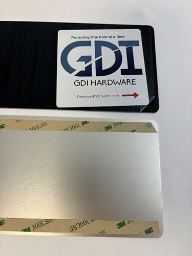 Protection Plates/Push Plates (Black, 4 X 4) - color: Black, size: 4 X 4