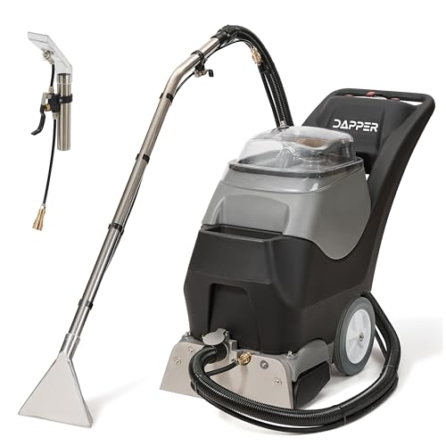 Commercial 4-in-1 Steam Carpet Cleaner Extractor – Cold Water, 18.5" Cleaning Path, 10.5/8 Gallon Tanks, with Upholstery & Wand Tool, Ideal for Large Areas & Professional Use