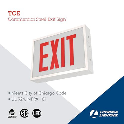Lithonia Lighting TCE Commercial Steel Exit Sign (Pack of 1)