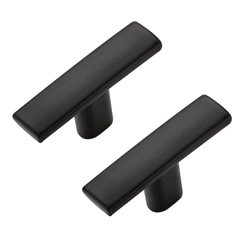 3 Pack Black Cabinet Knobs, 2in Length Curved Bar Drawer Pulls - color: Matte Black, size: 3 Pack, style: Curved