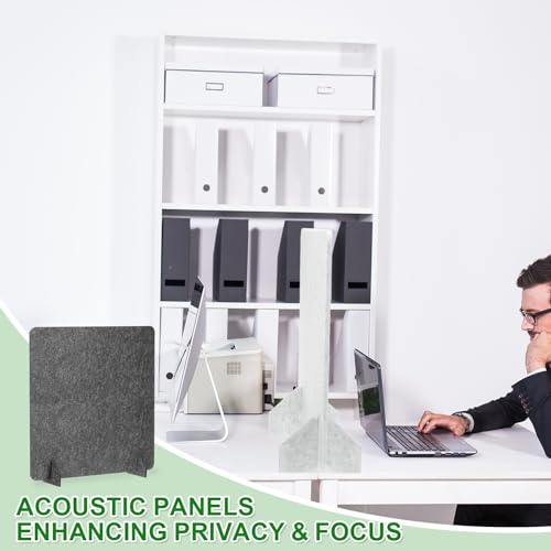 PATIKIL Desk Dividers 24" x 24",with 2Pcs Support Feet, Dark Gray Style A - color: Dark Gray Style a, size: 24" x 24"