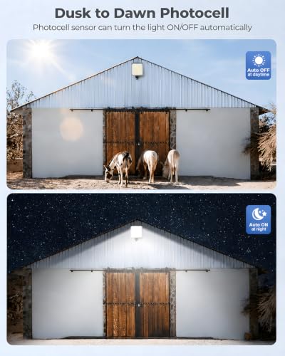 150W LED Parking Lot Light, 21000LM LED Dusk to Dawn Street Light 6500K