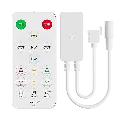 PAUTIX CCT LED Controller Kit SP642E,iOS/Andriod App Control 2.4G RF Wireless Remote Control,CCT LED Controller/Dimmer,for CCT LED Strip Light,with Timing Function,Music Mode,Group Control - size: SP642E(ONLY for CCT)
