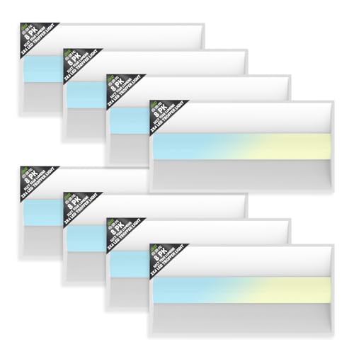 OKQ 2x4 LED Troffer Light (8 Pack), Wattage Selectable 30W-72W (Up to 10800LM), 5CCT Color Changeable 3000K-6500K, 0-10V Dimmable Center Basket Drop Ceiling Lights for Office & Commercial, 120-277V - size: 2X4 8Pack