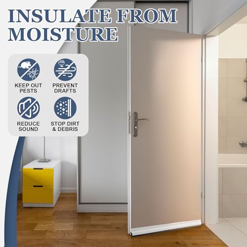 Hicarer 2 Pcs 2" x 36" Door Sweep with Rain Drip, Sliver - color: Sliver, size: 0.5625" W X 2" H X 36" L