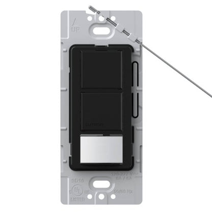 Lutron Lutron MS-OPS6-DDV-BL Maestro 6 Amp Single Pole Dual Circuit Occupancy Sensing Switch, Black - color: Black