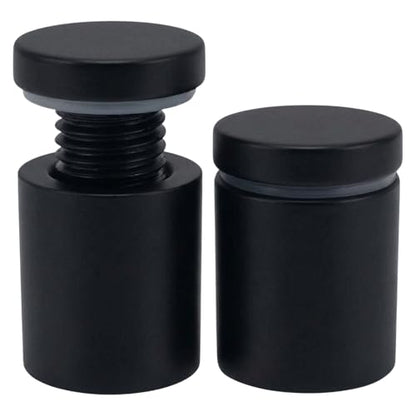 Lantee 12pcs Black Sign Standoff Screws, Stainless Steel Wall Mount Standoff Holders, Heavy Duty for 1/2" Thick Acrylic/Glass 3/4" x 1"(19x25mm) - color: Black, size: 3/4" x 1" / 19 x 25mm