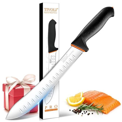 TIVOLI Bullnose Knife 10 Inch - Butcher Knife with Non-Slip Softgrip - size: 10"